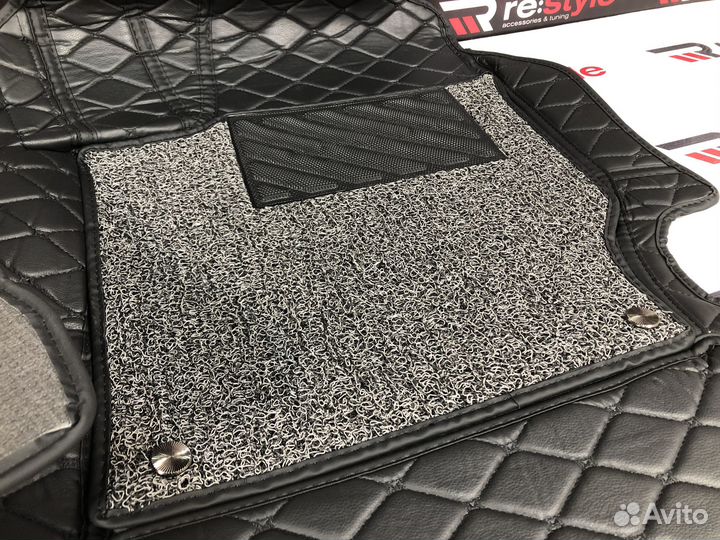 Ковры салона 3D Toyota Camry 50 Правый руль Черные