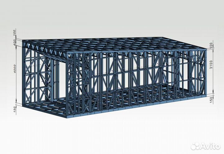 Лстк каркас гостевых домиков от производителя