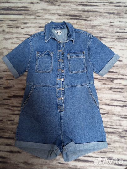 Джинсовый комбинезон