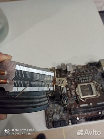 Материнская плата с кулером lga1151