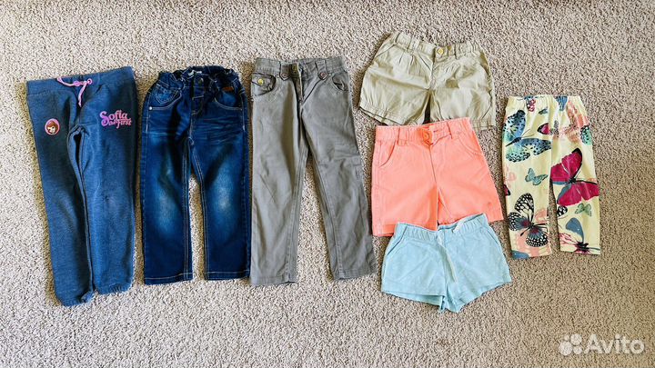 Пакет фирменных вещей на девочку 98-104