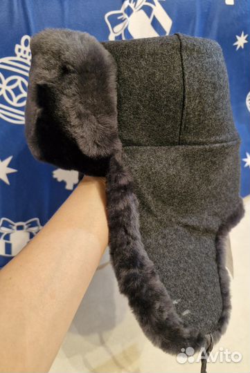 Новая шапка - ушанка, мутон, 58 размер