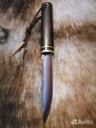 Нож якутский охотничий ручной работы