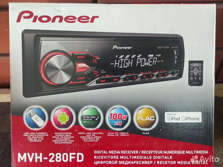 Автомагнитола Pioneer MVH-280FD