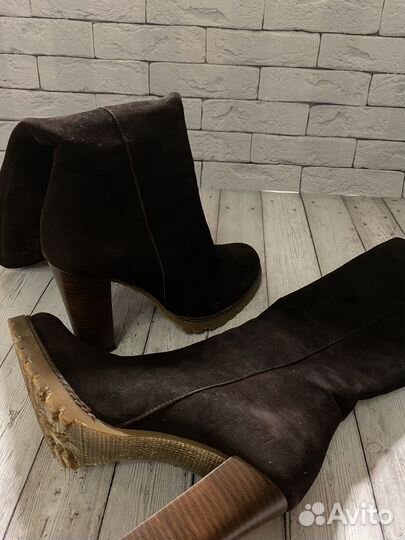 Сапоги женские натуральная замша
