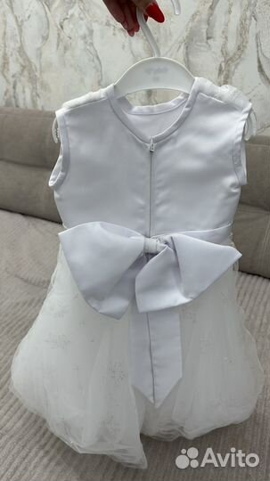 Нарядное платье для девочки (снежинка)