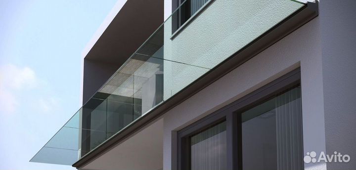 Козырек из стекла