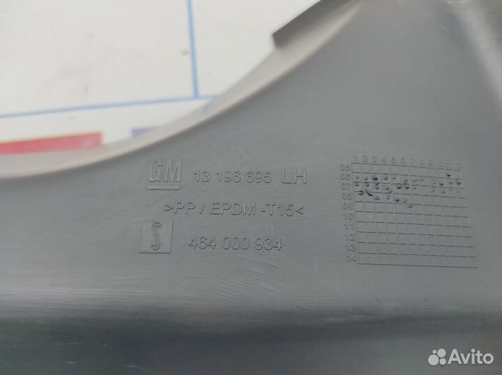 Накладка порога внутренняя задняя левая Opel Corsa D 7222223