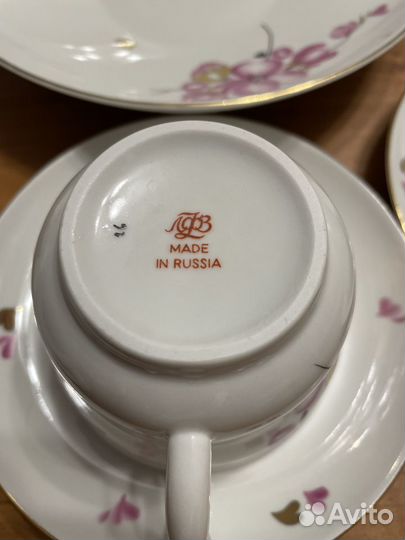 Чайный сервиз лфз Весна форма Сударушка новый