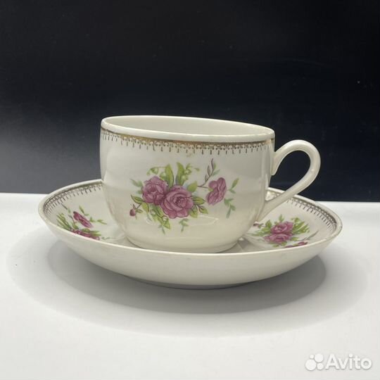 Чайная пара дфз Вербилки до 50-х г СССР (сзр)