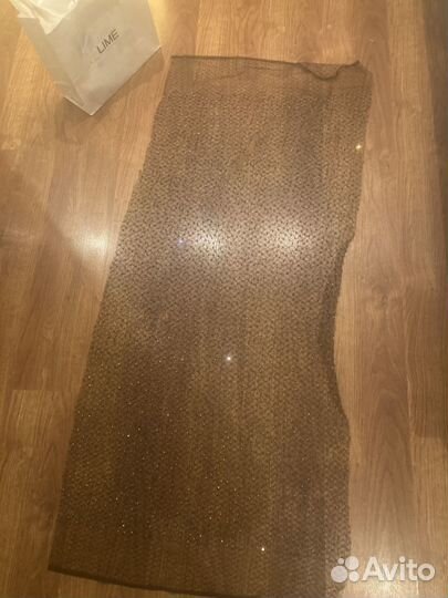 Ткань с стразами- бусинами