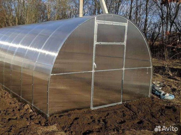 Теплица усиленная 6м поликарбонат,рассрочка,кредит