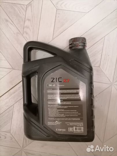 Масло Синтетика 4 Литра ZIC X7 5W40