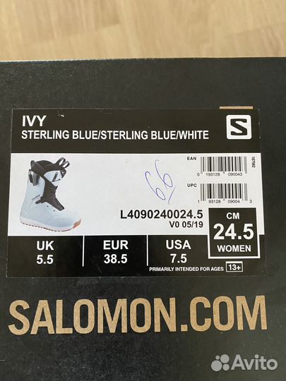 Сноубордические жен ботинки Salomon IVY Sterling