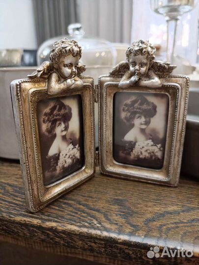 Книга Ундина винтаж фото рамка ангел