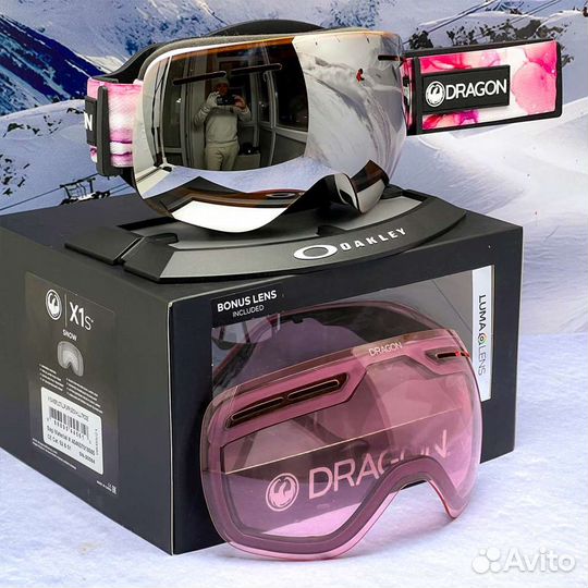 Сноуборд маска Dragon X1s Merlot 2 линзы Lumalens