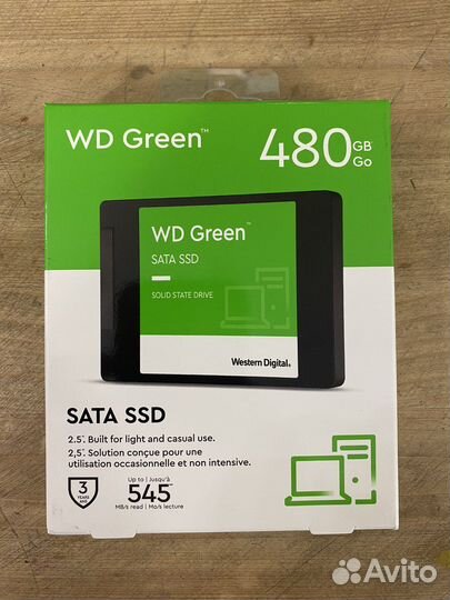 Диск SSD WD green 480gb
