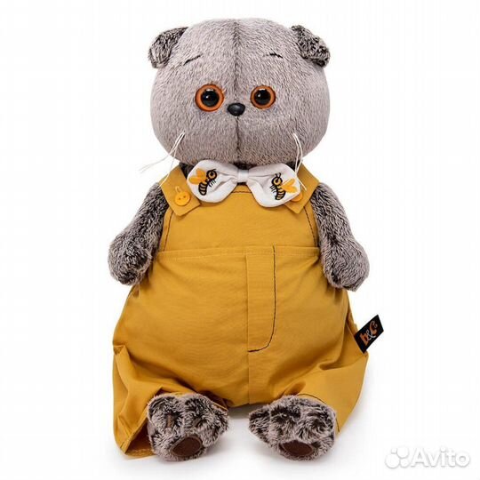 Басик в полукомбинезоне с бантом 22 см