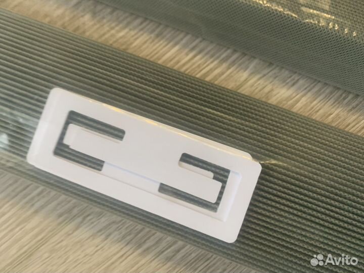 Штора плиссе 100х190 серая без сверления 2 шт