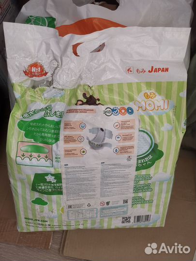 Подгузники Momi р S 4-8 кг