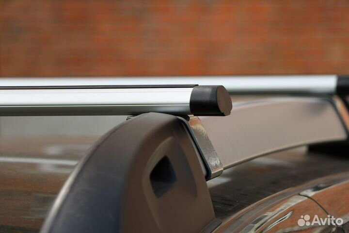 Delta опора на рейлинг Duster 2015- чёрн/серебр