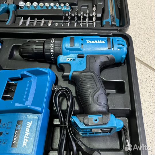 Шуруповерт makita 20v с набором инструментов