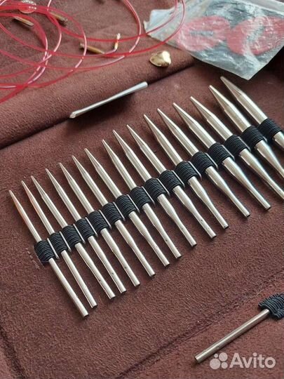 Набор укороченных спиц для вязания addi click