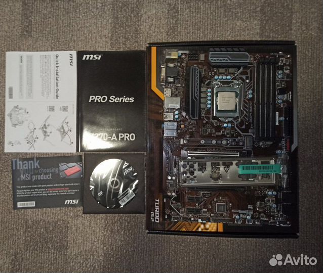 Материнская плата MSI Z270-A PRO сокет 1151