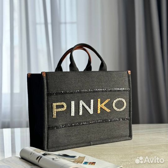Сумка женская Pinko джинсовая шоппер
