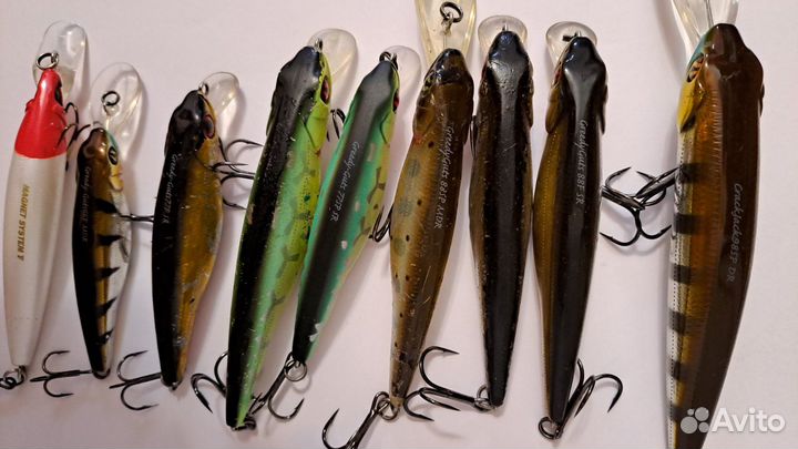 Японские воблеры набором 9 шт. Одним лотом