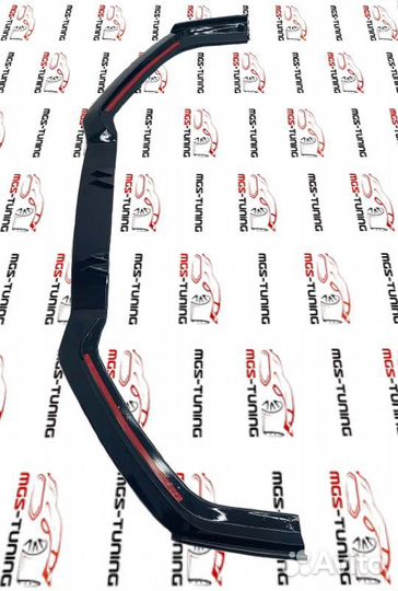 Губа переднего бампера Audi A3 16-20 RS Sedan