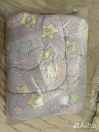 Одеяло и подушка детская новые