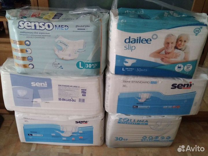 Памперсы подгузники для взрослых 3,4 размеры