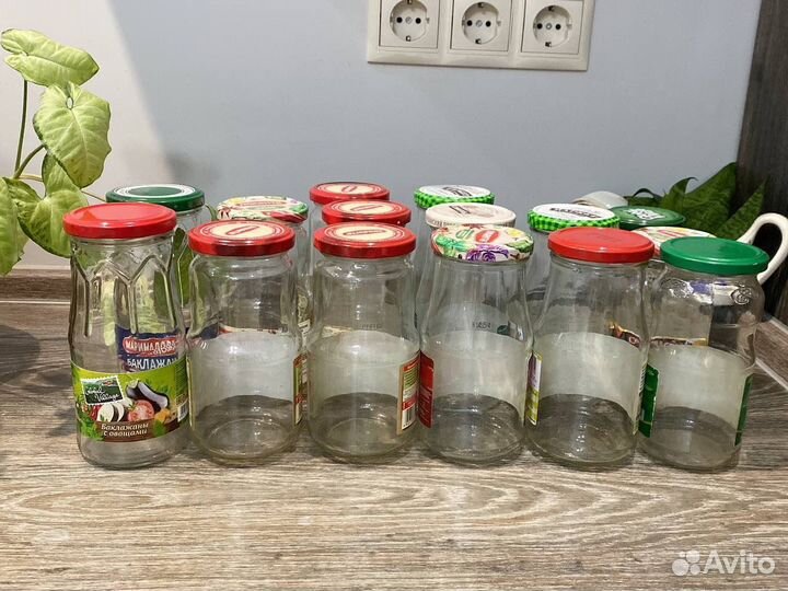 Банки бутылки стеклянные разные