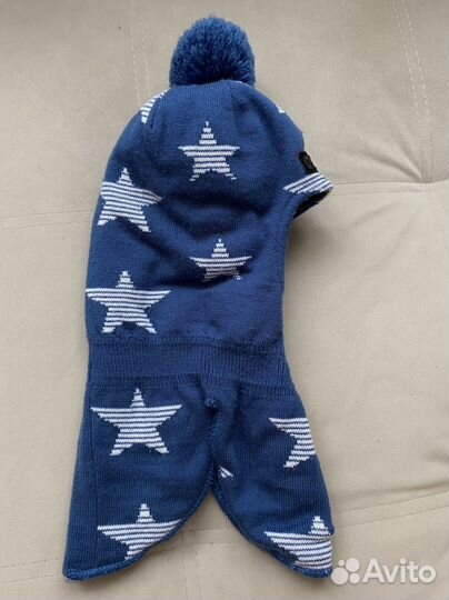 Шапка шлем зимняя для мальчика 2 года