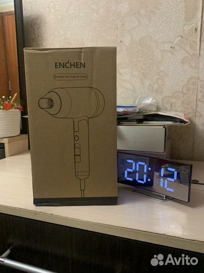 Запечатаный Фен профессиональный enchen Air