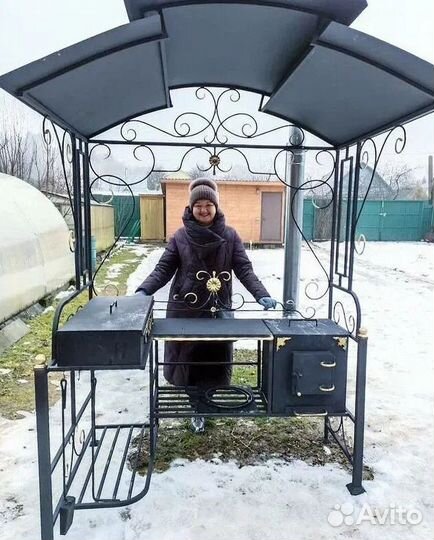 Мангал-беседка loft