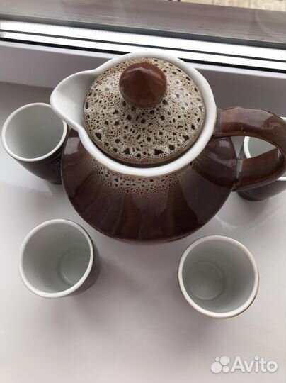 Набор кувшин и стаканы, керамические, СССР