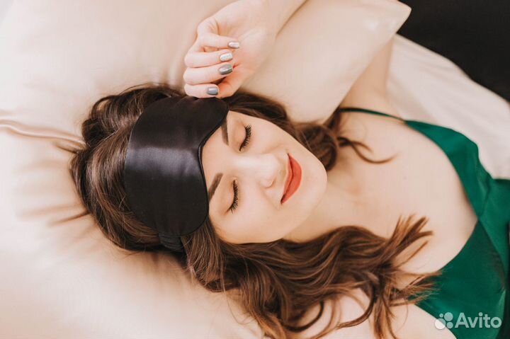 Маска для сна из натурального шёлка