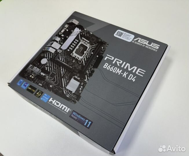 Материнская плата lga1700 asus prime b660m-k d4