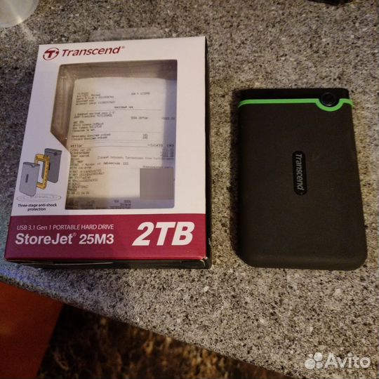 Портативный жёсткий диск Transcend 2Tb