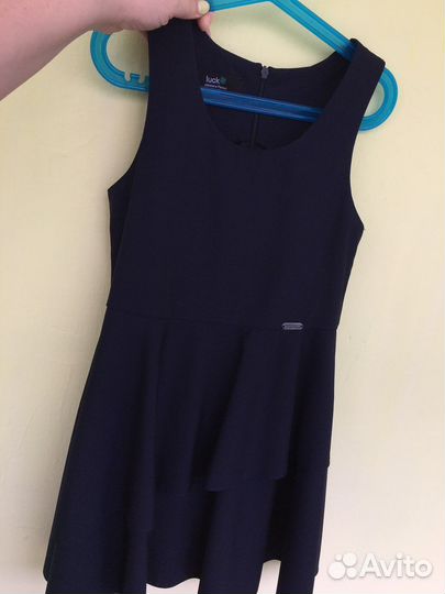 Школьный сарафан синий