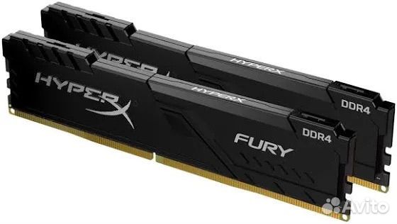 Оперативная память 16Gb DDR4 Kingston HyperX Fury купить в Краснодаре ...