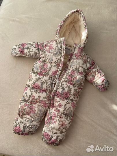 Зимний комбинезон для девочки 74