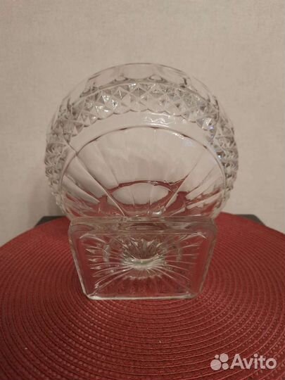 Ваза прессованное стекло 50е большая СССР