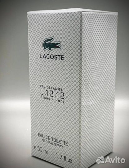 Духи Lacoste 12.12 blanc pure 50мl
