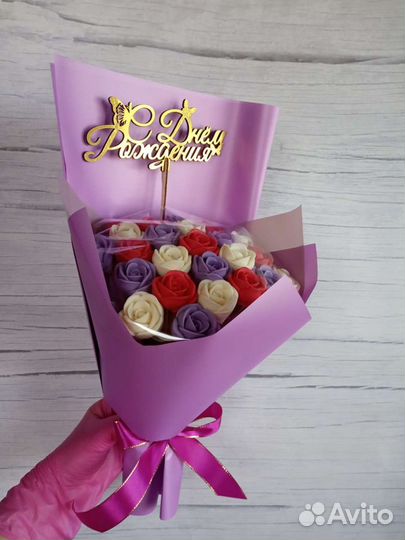 Букет из конфет шоколадных.Бесплатная доставка