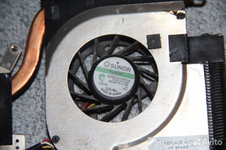 Система охлаждения ноутбука HP Pavilion DV6000