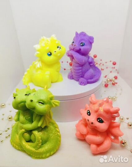 Мыло ручной работы дракон