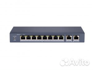 Коммутатор hiwatch DS-S1008P 8х100M(PoE) + 2х1000M
